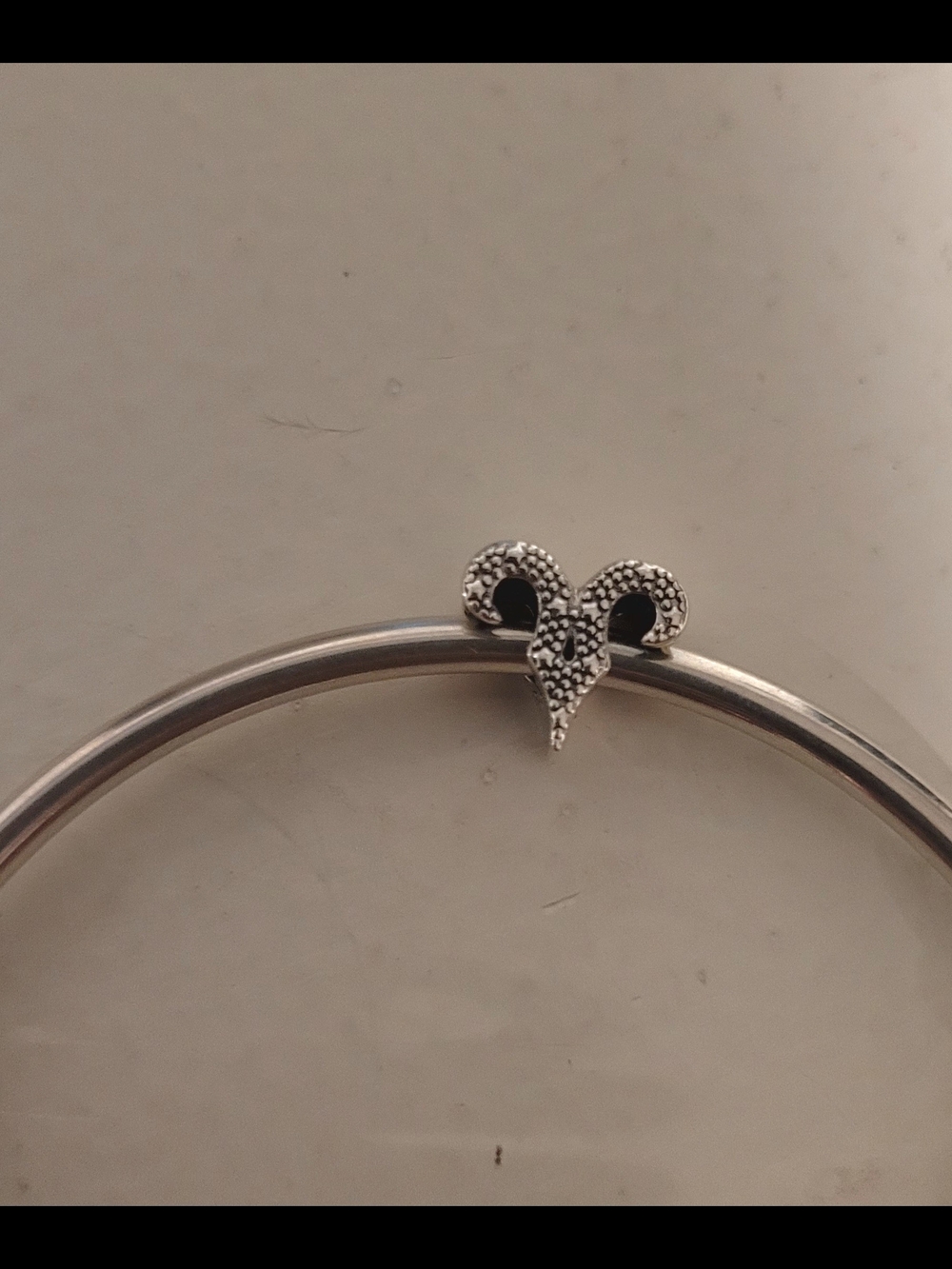 Pandora Silver Ram Head Charm in Silver
